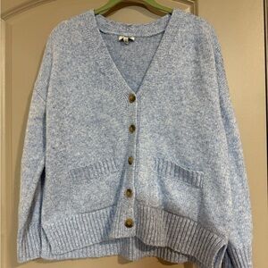Ella Moss Light Blue Cardigan Sweater
